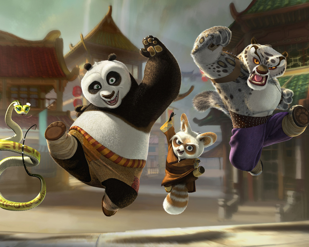 Download High quality Kung Fu Panda wallpaper / Cartoons / 1280x1024