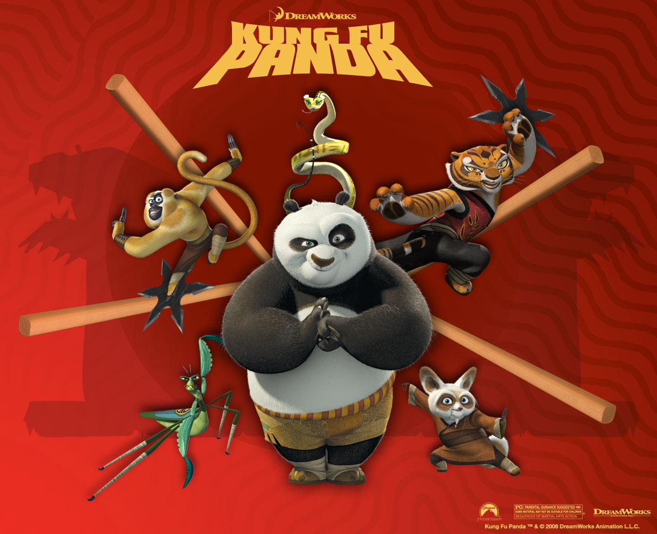 Download full size Kung Fu Panda wallpaper / Cartoons / 1280x1040