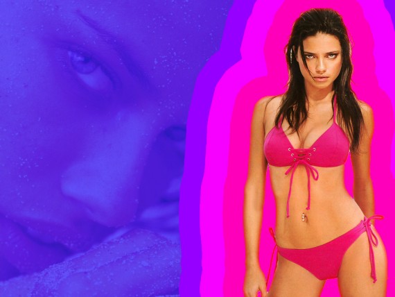 Free Send to Mobile Phone Adriana Lima Celebrities Female wallpaper num.9