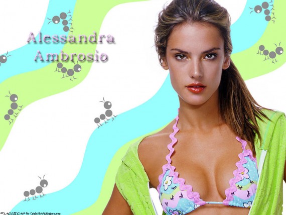 Free Send to Mobile Phone Alessandra Ambrosio Celebrities Female wallpaper num.58