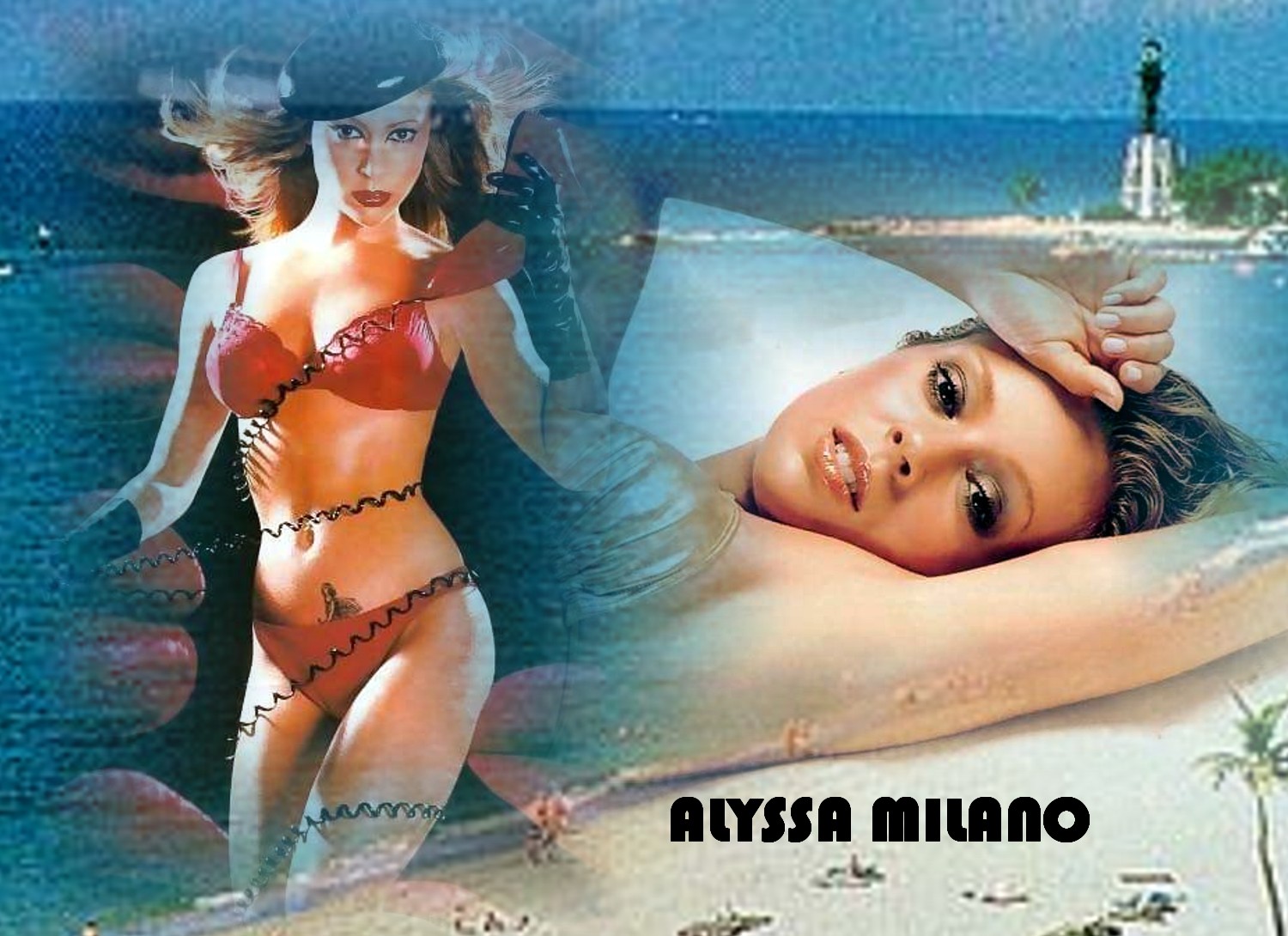 Download HQ Alyssa Milano wallpaper / Celebrities Female / 1500x1090