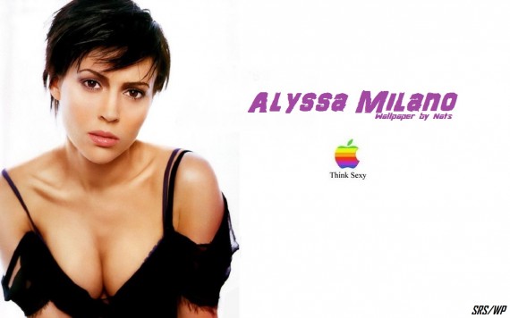 Free Send to Mobile Phone Alyssa Milano Celebrities Female wallpaper num.28
