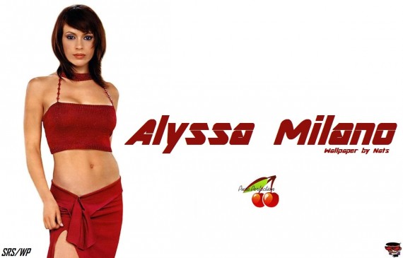 Free Send to Mobile Phone Alyssa Milano Celebrities Female wallpaper num.11