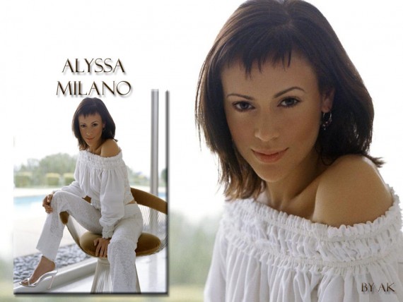 Free Send to Mobile Phone Alyssa Milano Celebrities Female wallpaper num.120