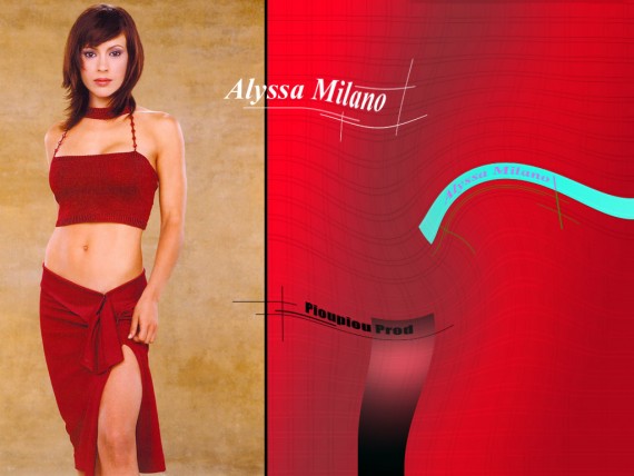 Free Send to Mobile Phone Alyssa Milano Celebrities Female wallpaper num.61