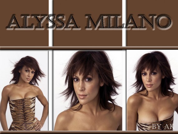 Free Send to Mobile Phone Alyssa Milano Celebrities Female wallpaper num.10
