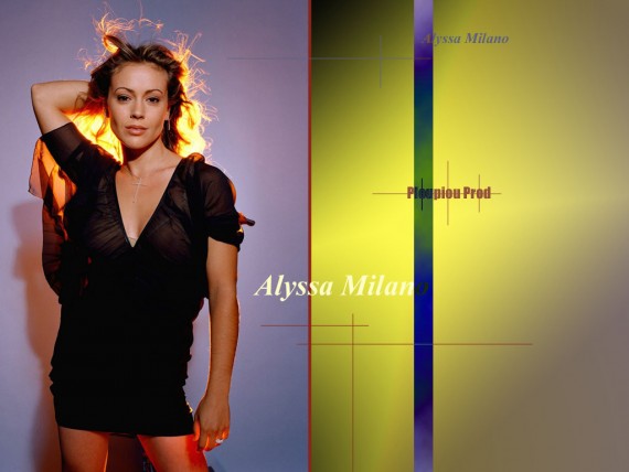 Free Send to Mobile Phone Alyssa Milano Celebrities Female wallpaper num.59