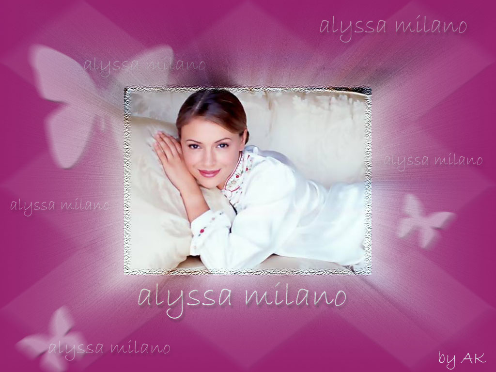 Full size Alyssa Milano wallpaper / Celebrities Female / 1024x768