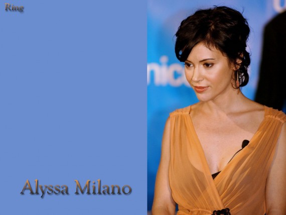 Free Send to Mobile Phone Alyssa Milano Celebrities Female wallpaper num.41