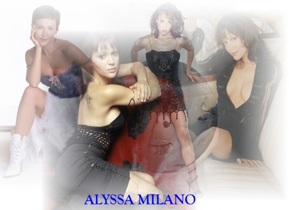 Free Send to Mobile Phone Alyssa Milano Celebrities Female wallpaper num.74