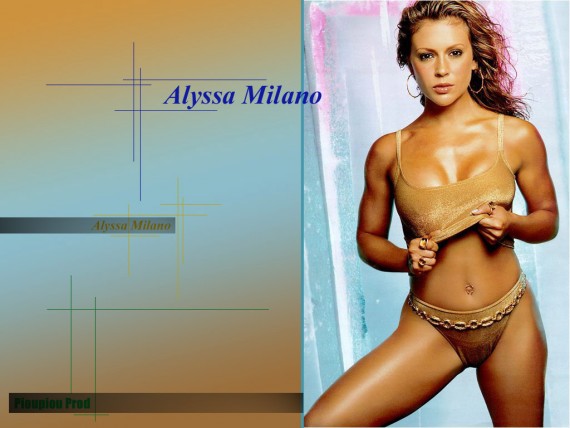 Free Send to Mobile Phone Alyssa Milano Celebrities Female wallpaper num.57