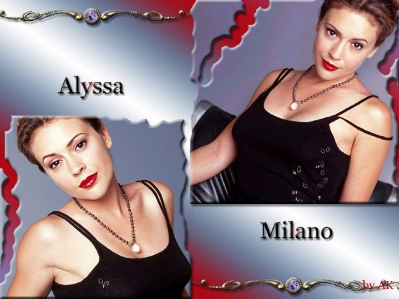 Free Send to Mobile Phone Alyssa Milano Celebrities Female wallpaper num.101