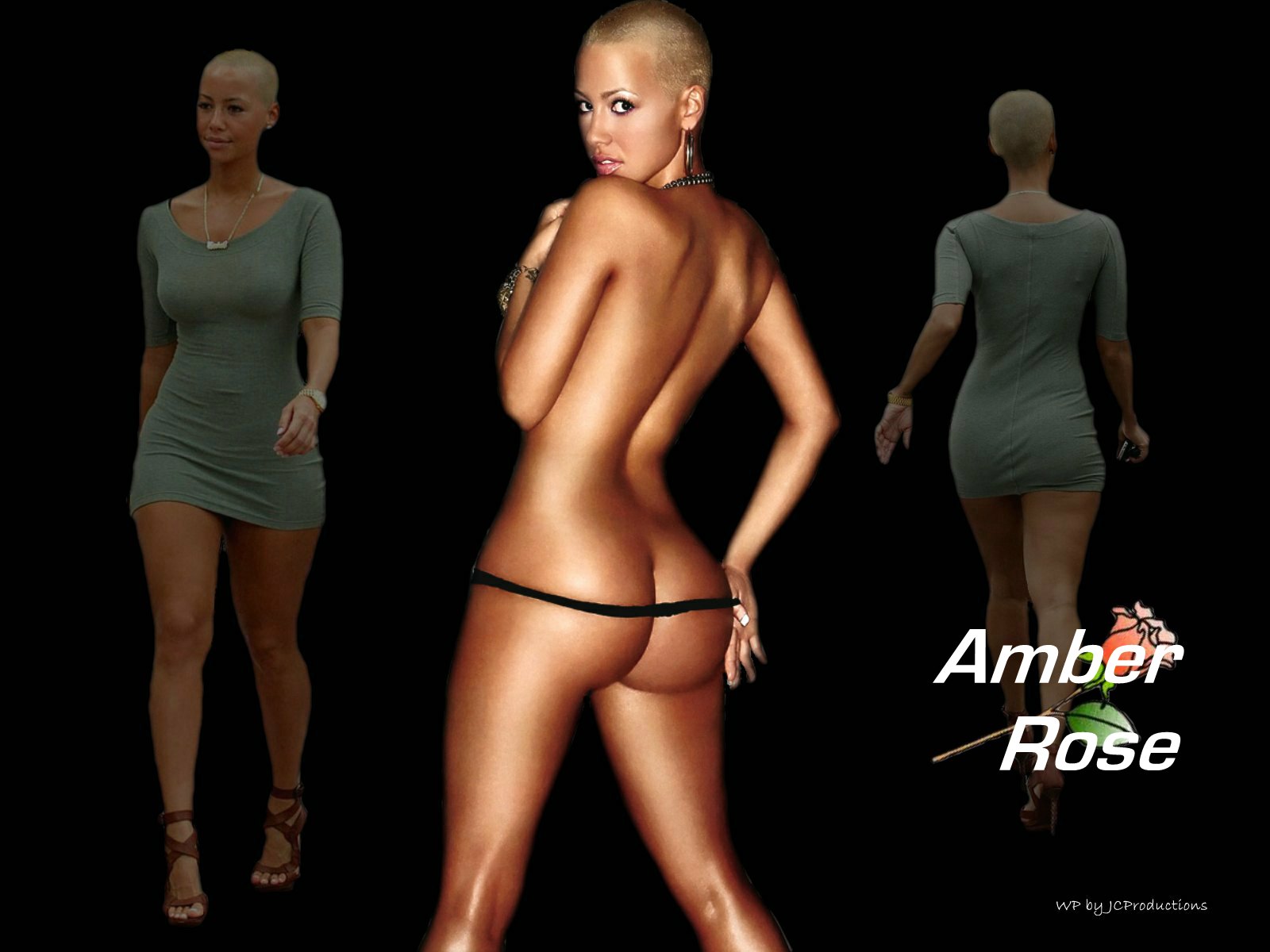 Download HQ bikini Amber Rose wallpaper / 1600x1200
