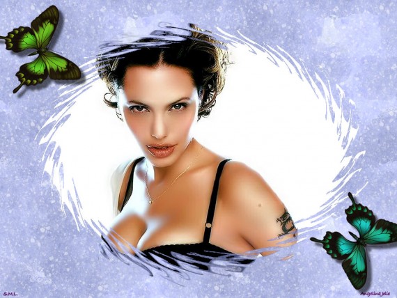 Free Send to Mobile Phone Angelina Jolie Celebrities Female wallpaper num.59