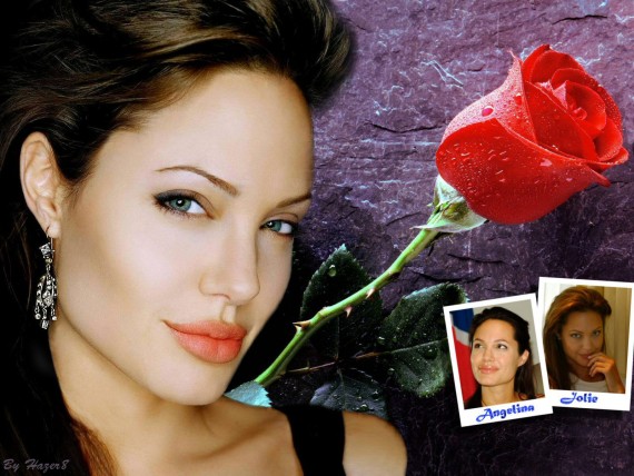 Free Send to Mobile Phone Angelina Jolie Celebrities Female wallpaper num.230