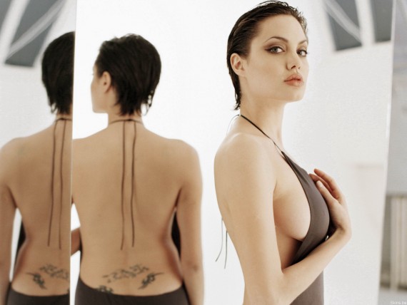Free Send to Mobile Phone Angelina Jolie Celebrities Female wallpaper num.217