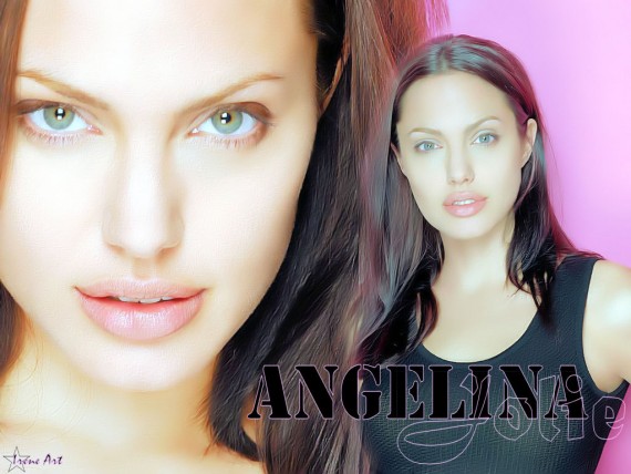 Free Send to Mobile Phone Angelina Jolie Celebrities Female wallpaper num.63