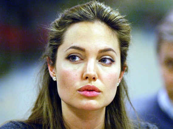 Free Send to Mobile Phone Angelina Jolie Celebrities Female wallpaper num.241