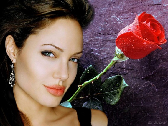 Free Send to Mobile Phone Angelina Jolie Celebrities Female wallpaper num.229