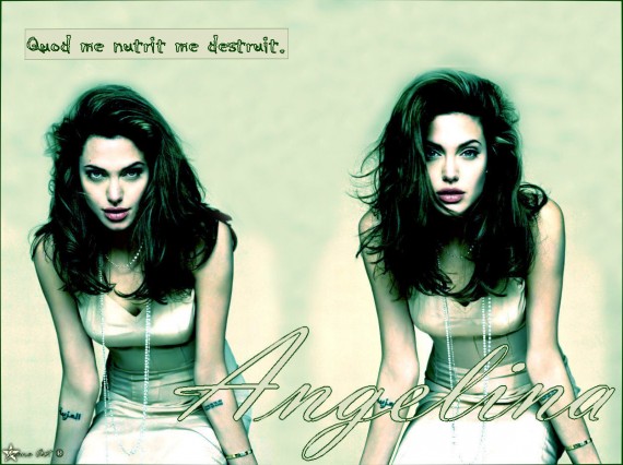 Free Send to Mobile Phone Angelina Jolie Celebrities Female wallpaper num.30