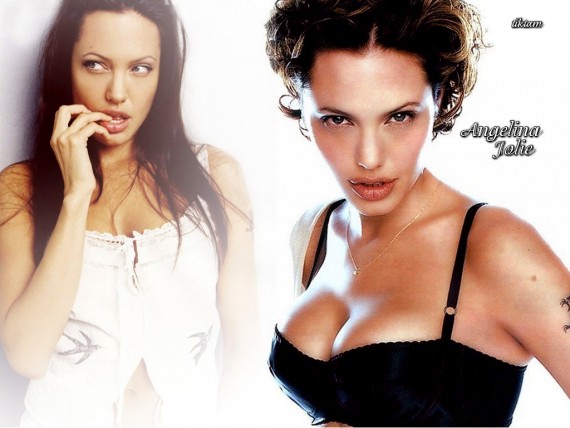 Free Send to Mobile Phone Angelina Jolie Celebrities Female wallpaper num.45