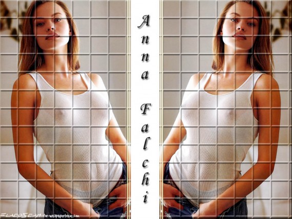 Free Send to Mobile Phone Anna Falchi Celebrities Female wallpaper num.9