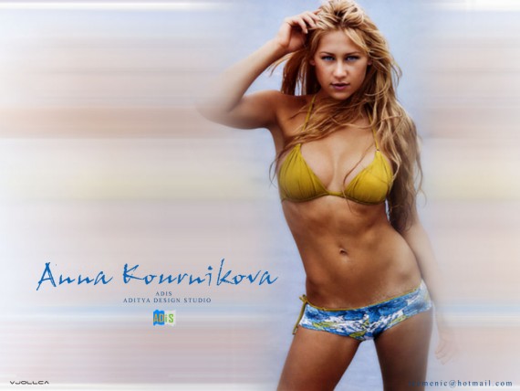 Free Send to Mobile Phone Anna Kournikova Celebrities Female wallpaper num.21