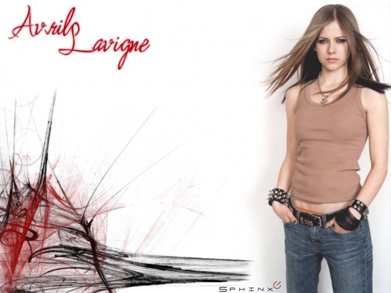 Free Send to Mobile Phone Avril Lavigne Celebrities Female wallpaper num.31