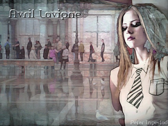 Free Send to Mobile Phone Avril Lavigne Celebrities Female wallpaper num.23