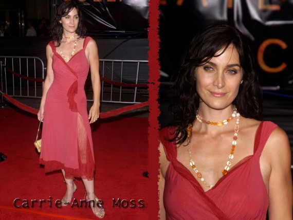 Free Send to Mobile Phone Carrie Anne Moss Celebrities Female wallpaper num.3