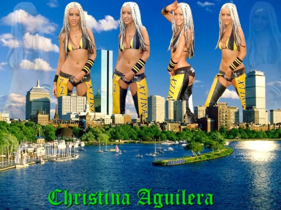 Free Send to Mobile Phone Christina Aguilera Celebrities Female wallpaper num.162