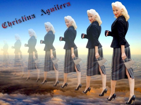 Free Send to Mobile Phone Christina Aguilera Celebrities Female wallpaper num.139