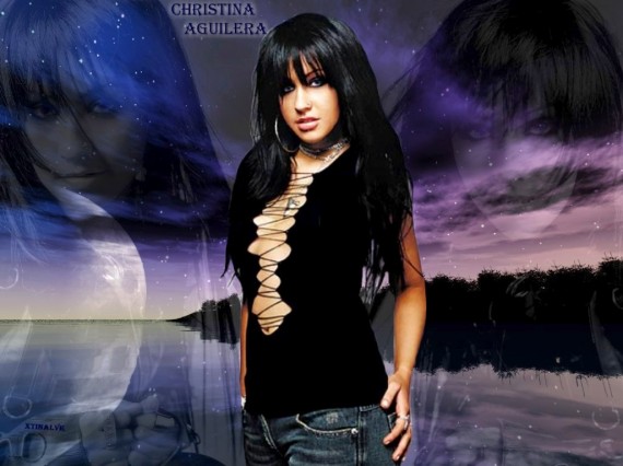 Free Send to Mobile Phone Christina Aguilera Celebrities Female wallpaper num.10