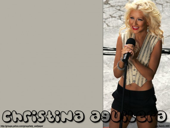 Free Send to Mobile Phone Christina Aguilera Celebrities Female wallpaper num.45