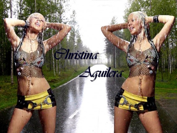 Free Send to Mobile Phone Christina Aguilera Celebrities Female wallpaper num.42