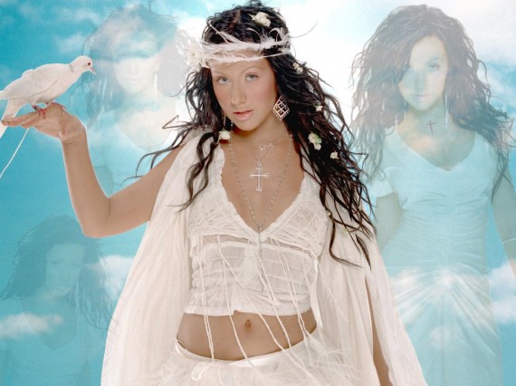 Free Send to Mobile Phone Christina Aguilera Celebrities Female wallpaper num.132