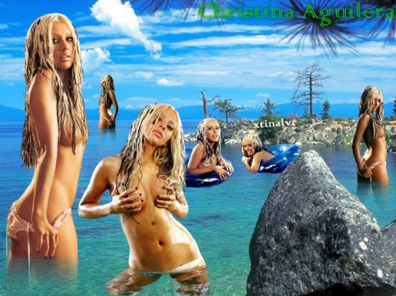 Free Send to Mobile Phone Christina Aguilera Celebrities Female wallpaper num.169