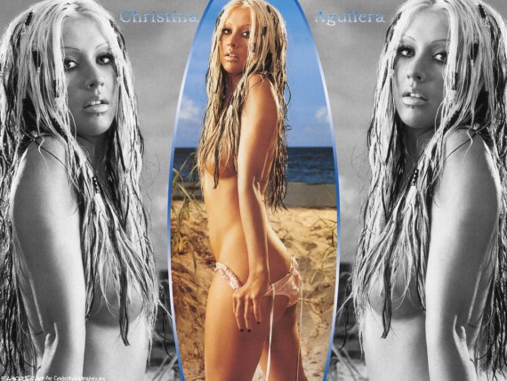 Free Send to Mobile Phone Christina Aguilera Celebrities Female wallpaper num.11