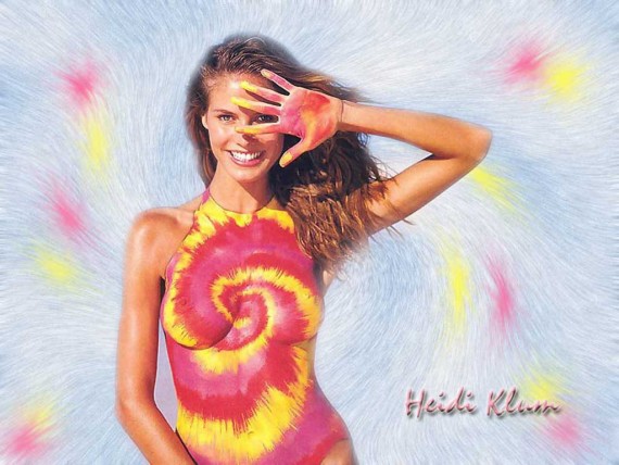 Free Send to Mobile Phone Heidi Klum Celebrities Female wallpaper num.112