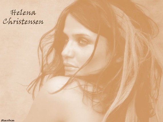 Free Send to Mobile Phone Helena Christensens Celebrities Female wallpaper num.6