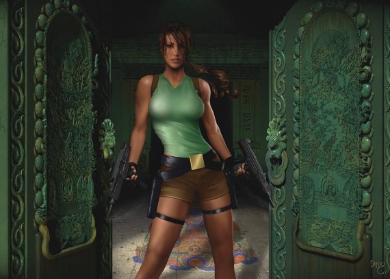 Free Send to Mobile Phone Lara Croft Celebrities Female wallpaper num.3