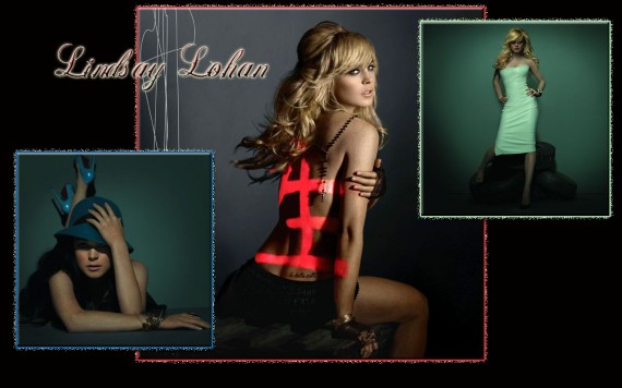 Free Send to Mobile Phone Lindsay Lohan Celebrities Female wallpaper num.51