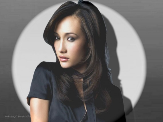 Free Send to Mobile Phone Sexy eye Maggie Q wallpaper num.1