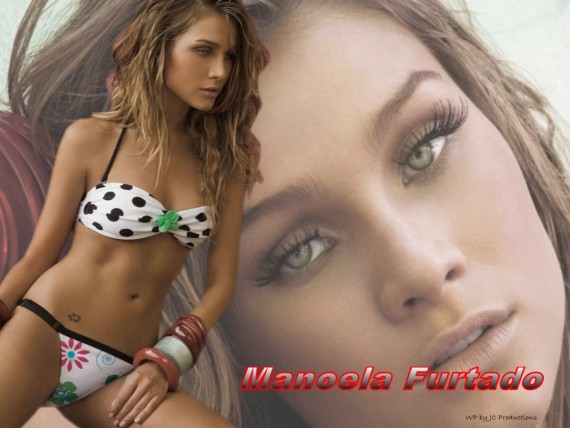 Free Send to Mobile Phone Bikini & face Manoela Furtado wallpaper num.2