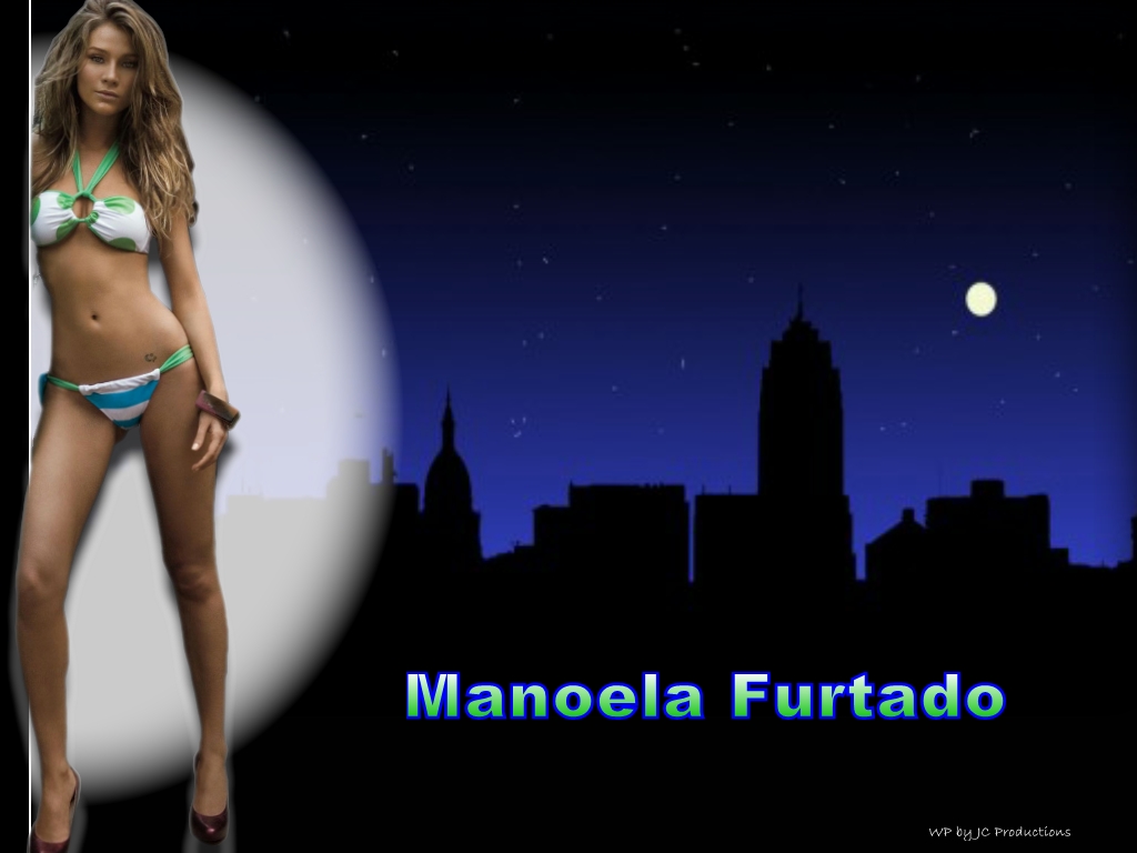 Full size Bikini in night Manoela Furtado wallpaper / 1024x768