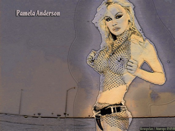Free Send to Mobile Phone Pamela Anderson Celebrities Female wallpaper num.49