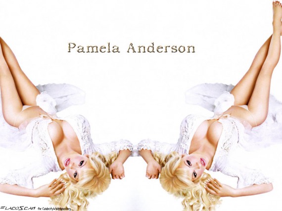 Free Send to Mobile Phone Pamela Anderson Celebrities Female wallpaper num.53