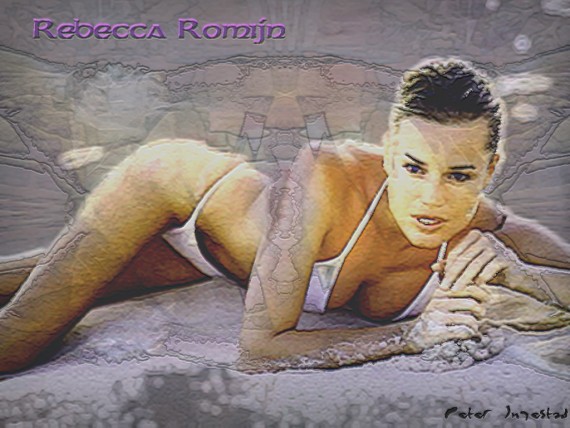 Free Send to Mobile Phone Rebecca Romijn Celebrities Female wallpaper num.39