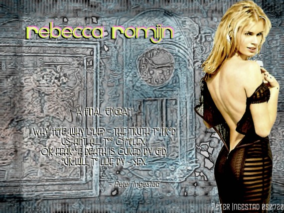 Free Send to Mobile Phone Rebecca Romijn Celebrities Female wallpaper num.36