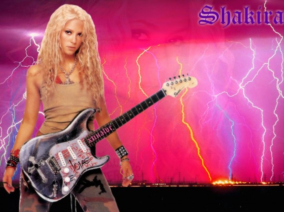 Free Send to Mobile Phone Shakira Celebrities Female wallpaper num.30